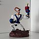 Червяк Джим (Earthworm Jim) из полимерной глины. Статуэтка. Владислав Рыжков. Интернет-магазин Ярмарка Мастеров.  Фото №2