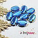 Rhinestones Oval 14/10mm Blue Silk Cat's Eye. Rhinestones. agraf. Online shopping on My Livemaster.  Фото №2