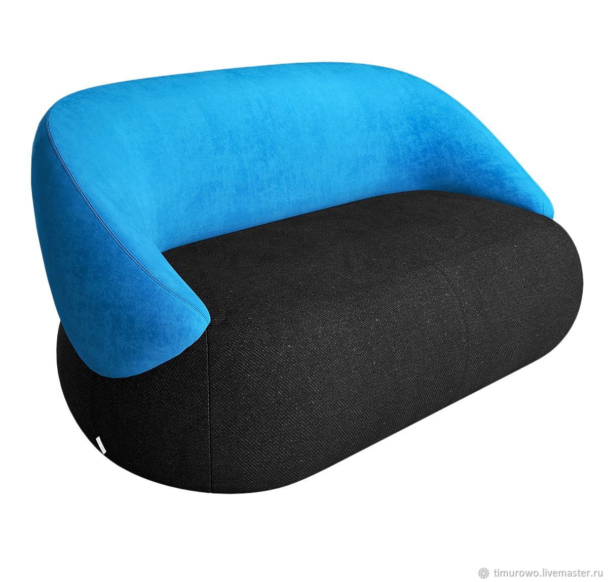 Кресло мягкая мебель синее