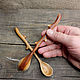Деревянная ложка-веточка из древесины персика длинная. Ложки. IPWoodCrafts. Ярмарка Мастеров.  Фото №8