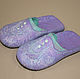Women's felted Slippers Wide, beautiful. Slippers. MMwool (marinamol). Online shopping on My Livemaster.  Фото №2