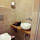 Столешница под раковину с эффектом живого края, Мебель для ванной, Москва,  Фото №1