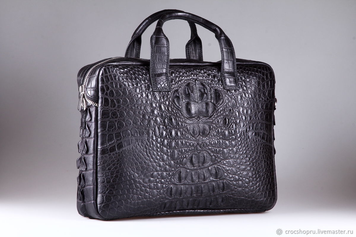 Crocodile leather folder bag IMA0557B1, Tablet bag, Moscow,  Фото №1