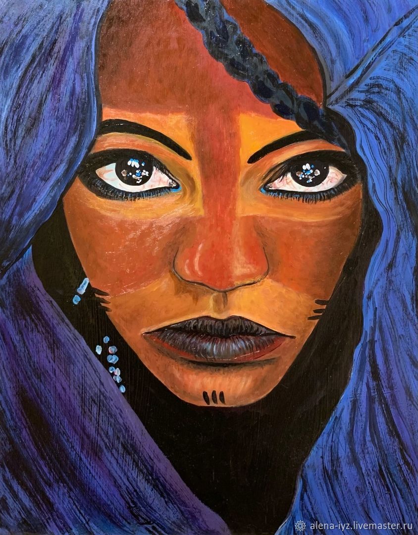  Девушка из племени туарегов, Картины, Санкт-Петербург,  Фото №1