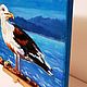 Sea Gull oil painting Buy a picture of a seagull. Pictures. Vladyart. My Livemaster. Фото №4