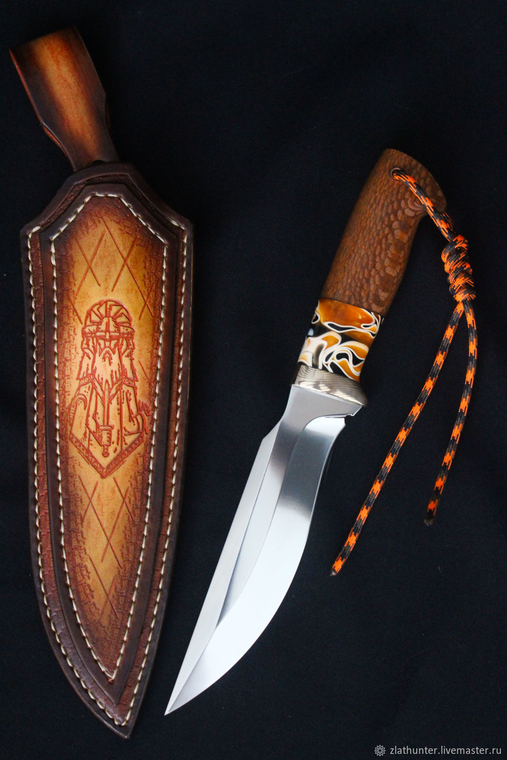 Нож охотничий "Скорпион" сталь кованая Х12МФ в интернет-магазине ...