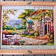 'Blooming garden,cozy home.' Cross stitch, paintings. Pictures. Helena Shelk (alenamasterrnd). Online shopping on My Livemaster.  Фото №2