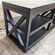 Тумба с полкой под проектор из массива дуба "CURBSTONE-5". Тумбы. Мастерская LOFT. Ярмарка Мастеров.  Фото №6