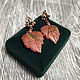 Earrings 'Autumn' with natural Jasper Picasso. Earrings. AnnaCraft. My Livemaster. Фото №4