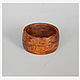 Wide ring made of Karelian birch. Rings. Wooden jewellery. My Livemaster. Фото №5