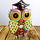 Figurine of glass, fusing the 'Wise Owl', Figurines, Odessa,  Фото №1