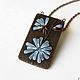 Pendant from polymer clay Chicory, Pendants, Omsk,  Фото №1