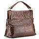 Womens leather bag 'Vuitton' (brown with a red). Shopper. Russian leather Guild. My Livemaster. Фото №5