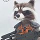 Заказать Енот Ракета Rocket Raccoon. Юлия Семёнова. Ярмарка Мастеров. . Войлочная игрушка Фото №3