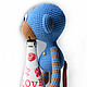 Knitted monkey. 42 cm. Stuffed Toys. GALAtoys. My Livemaster. Фото №6