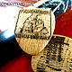 Гравировка вашего рисунка на деревянном медиаторе. Медиаторы. WOODENSTAKE. Ярмарка Мастеров.  Фото №4