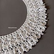 Аксессуары handmade. Livemaster - original item Collars: Lace embossed crocheted collar No. №60. Handmade.