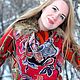 Кумачовый чарующий платочек для самых любимых .Батик шелковый платок, Платки, Иваново,  Фото №1