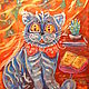Order Painting for children ' Cat Barsik ». Picture&miniature lacquer painting. Livemaster. . Pictures Фото №3
