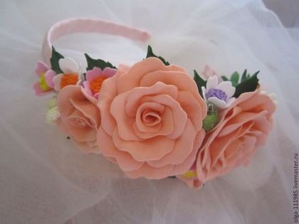 Детская бижутерия ручной работы. Ярмарка Мастеров - ручная работа Ободочки для дочки. Handmade.