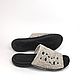 Order Fishnet flip-flops, p.37, grey linen. florina34. Livemaster. . Flip flops Фото №3