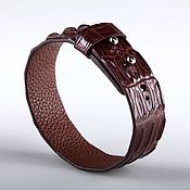 Украшения handmade. Livemaster - original item Genuine Crocodile Leather Bracelet IMA0334VK3. Handmade.