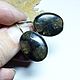Earrings Terra Nova (chiastolite), Earrings, Gatchina,  Фото №1