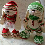 Куклы и игрушки handmade. Livemaster - original item Amigurumi dolls and toys: Knitted rabbits. Handmade.