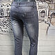 Винтаж: Серые джинсы со сборками  Denim&co Испания р-р 29. Брюки винтажные. Винтажный гардероб. Ярмарка Мастеров.  Фото №4