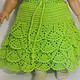 SKIRT for girl with ruffle light green laced summer. Skirts. Gala Devi (crochet design). My Livemaster. Фото №4