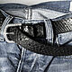 Python leather belt Black, width 2,9 cm. Straps. Two Starlings. Online shopping on My Livemaster.  Фото №2
