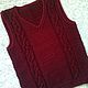 Order Vest 'back to school'handmade. hand knitting from Galina Akhmedova. Livemaster. . Childrens vest Фото №3