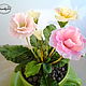 Primula-primrose from polymer clay. Composition. Marina Zhadan. My Livemaster. Фото №6