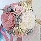 Букет невесты с пионовидными розами "Розовые грезы", Свадебные букеты, Москва,  Фото №1
