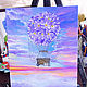 Painting 'the Soul of a romantic' Floral balloon Landscape sky. Pictures. vettochka. My Livemaster. Фото №5