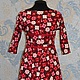 Women's cotton dress 'Christmas rose', Dresses, Moscow,  Фото №1