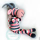 Order Zebra-shaped capricorn (knitted goat, goat). GALAtoys. Livemaster. . Stuffed Toys Фото №3