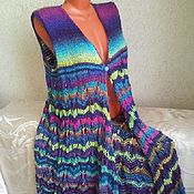Одежда handmade. Livemaster - original item Knitted vest-Cape 