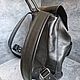 Заказать Кожаный рюкзак “Strong pockets”. ALEX FLAIR • leather goods. Ярмарка Мастеров. . Портфель Фото №3