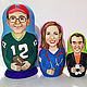 Custom nesting doll Portrait matryoshka 8 pieces, Dolls1, Moscow,  Фото №1