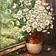 Oil painting of Daisies on the window still life. Pictures. Ирина Димчева. My Livemaster. Фото №5