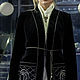 Black velvet jacket. Embroidered jacket. Suit Jackets. Vorobei Moscow. Online shopping on My Livemaster.  Фото №2