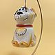 Dog Bobik porcelain bell. Bells. Veselyj farfor. Online shopping on My Livemaster.  Фото №2