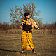 Yellow Ethnic Ornamented Skirt «Sandy». Skirts. mongolia. My Livemaster. Фото №4