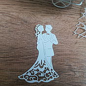 Материалы для творчества handmade. Livemaster - original item !Cutting for scrapbooking The bride and Groom-designer cardboard. Handmade.