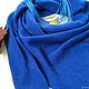 Kerchief-bactus 'cornflower' from 100 % cashmere Cariaggi. Scarves. vsevknit. My Livemaster. Фото №4