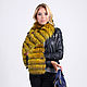 Raccoon fur scarf in yellow, Scarves, Moscow,  Фото №1