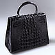 Сумка женская из кожи крокодила IMA0514B1. Классическая сумка. CrocShop товары из экзотической кожи. Ярмарка Мастеров.  Фото №6