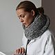 Knitted Snood in grey. Snudy1. hatalliknit. Online shopping on My Livemaster.  Фото №2