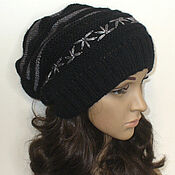 Hat cap, beanie with embroidered No. №106